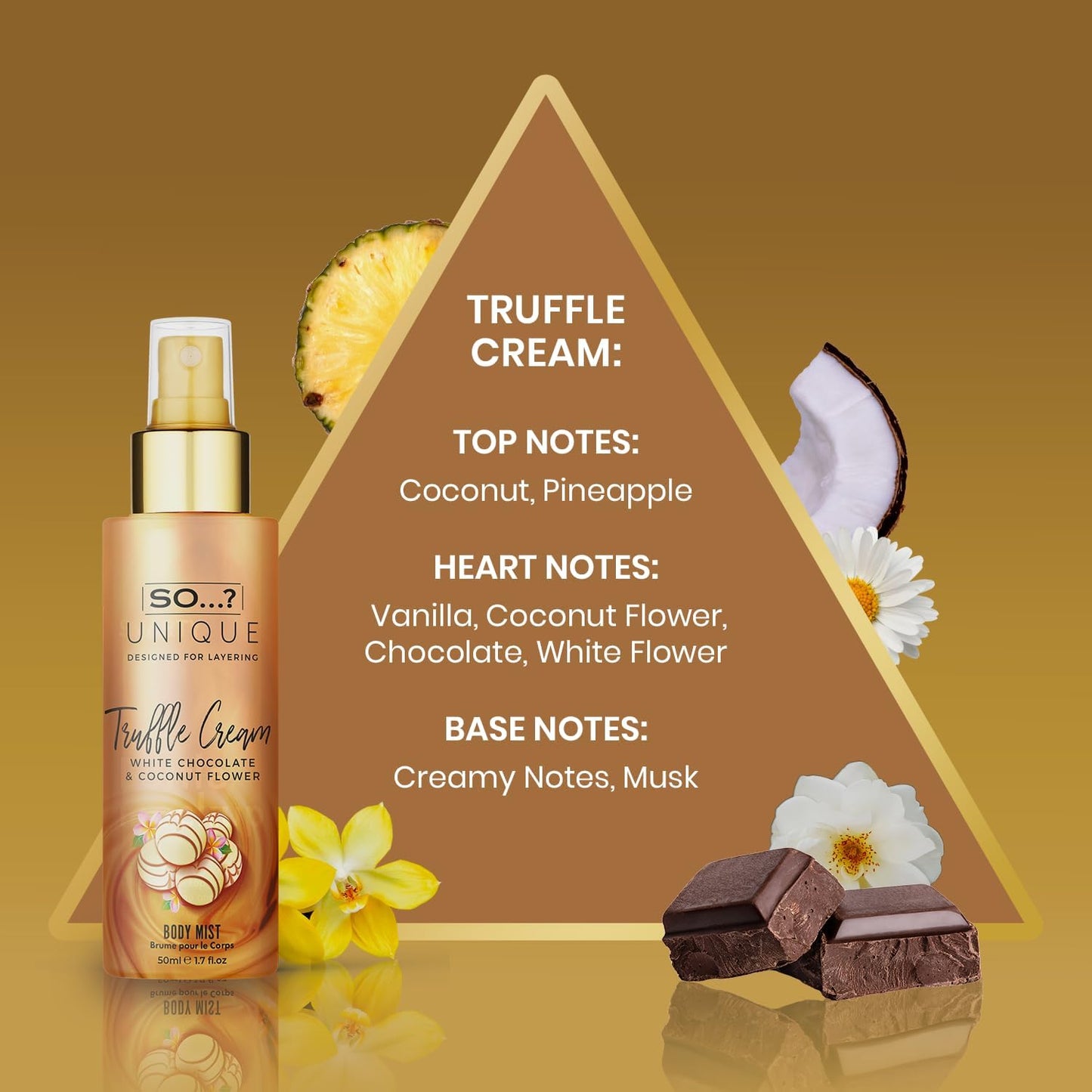 So…? Unique Grande Mini Mist Coffret Cadeau Brume Corporelle Parfumée Pour Femme (6x50ml)