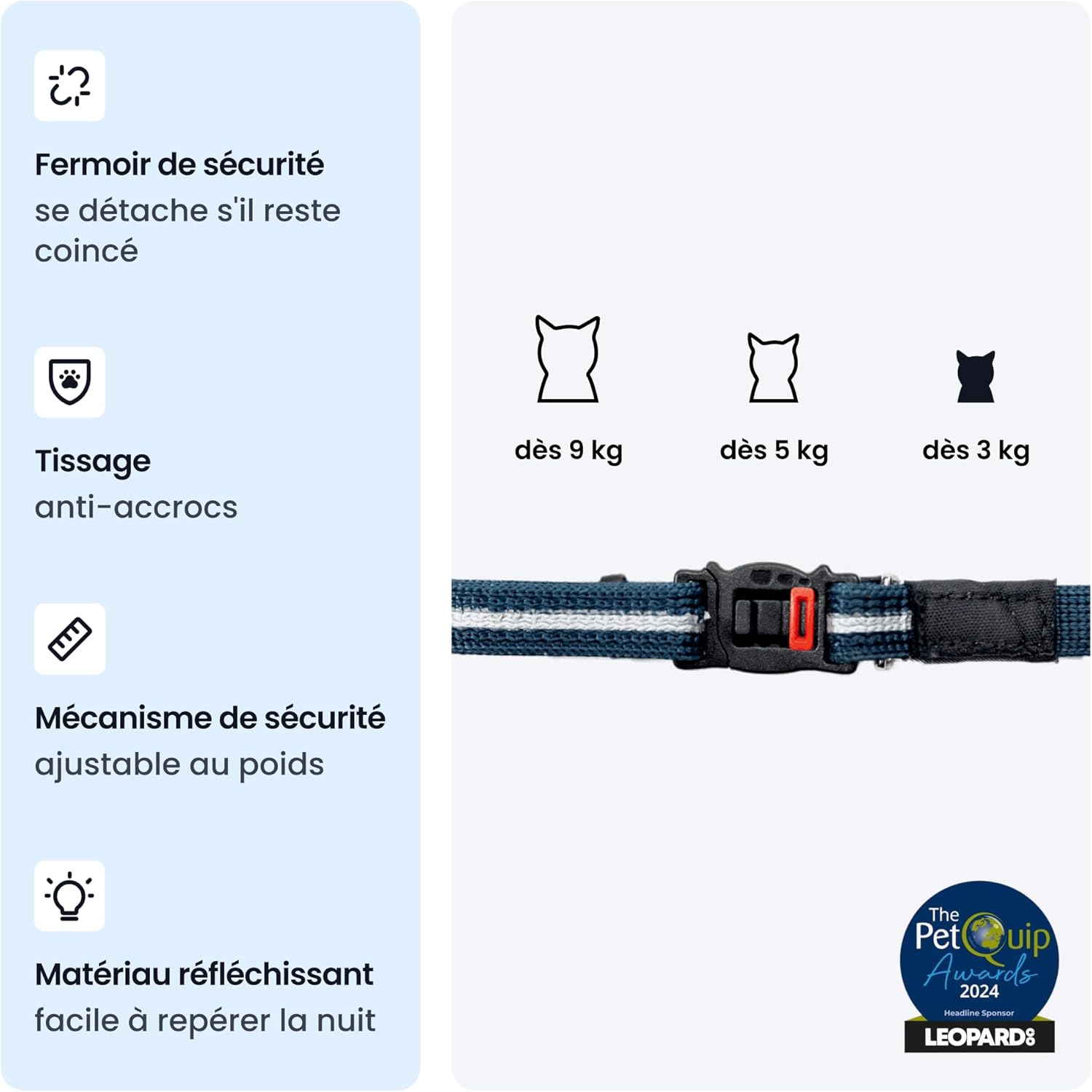 Tractive – Collier GPS Chat Connecté Mini | N° 1 des GPS pour Chats | Localisation en Direct | Historique de Localisation et Fonction Territoire | Collier de Sécurité Inclus (Menthe)