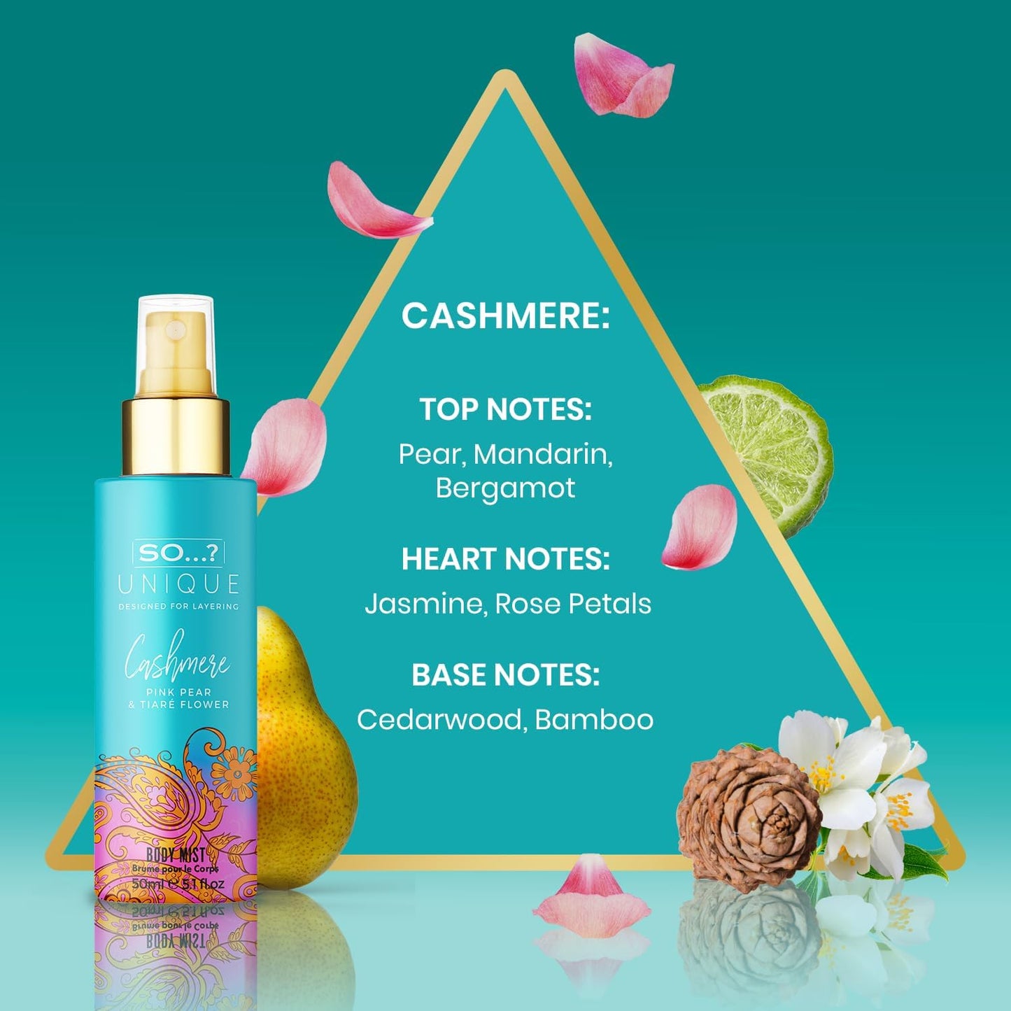 So…? Unique Grande Mini Mist Coffret Cadeau Brume Corporelle Parfumée Pour Femme (6x50ml)