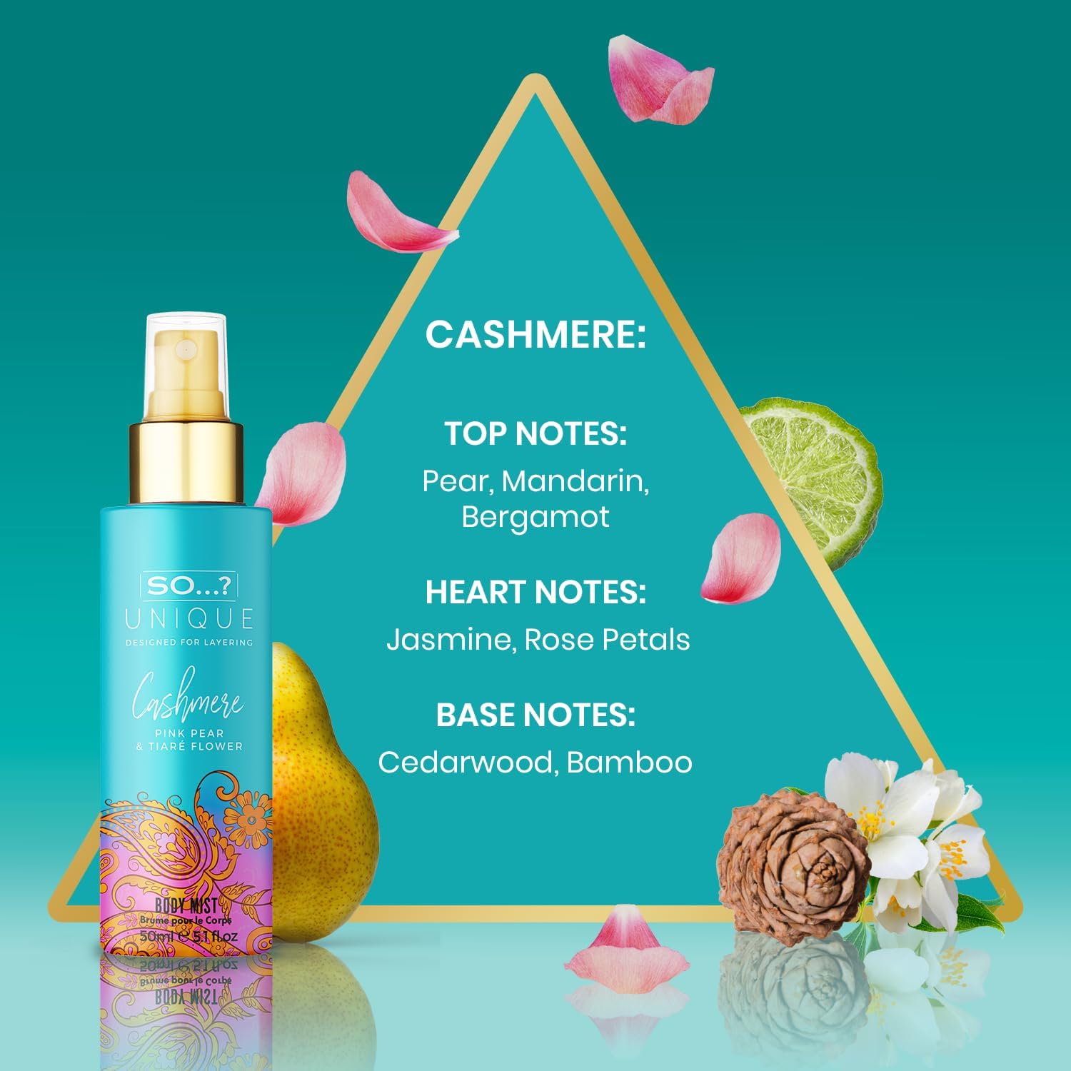 So…? Unique Grande Mini Mist Coffret Cadeau Brume Corporelle Parfumée Pour Femme (6x50ml)