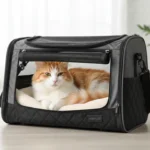 chat confortable dans le sac morpilot 430x