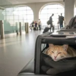 chat en voyage avion