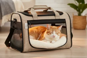 chat dans sac de transport 430x